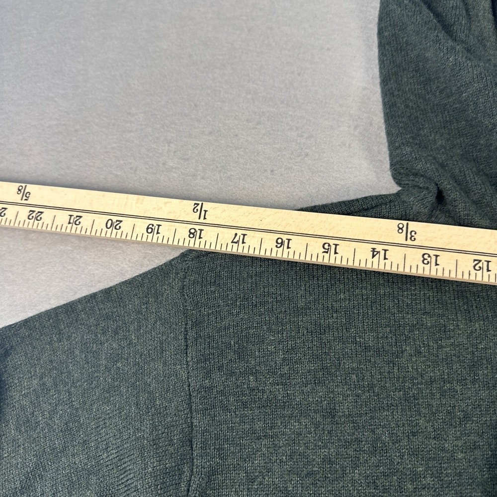 Athleta 100% Merino Wool Nopa Hooded Sweater Thumb Holes Forrest Green Size XXS - Picture 3 of 9